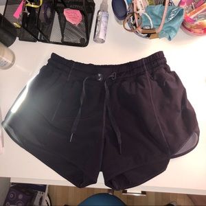 RARE lululemon dark purple athletic shorts size 8